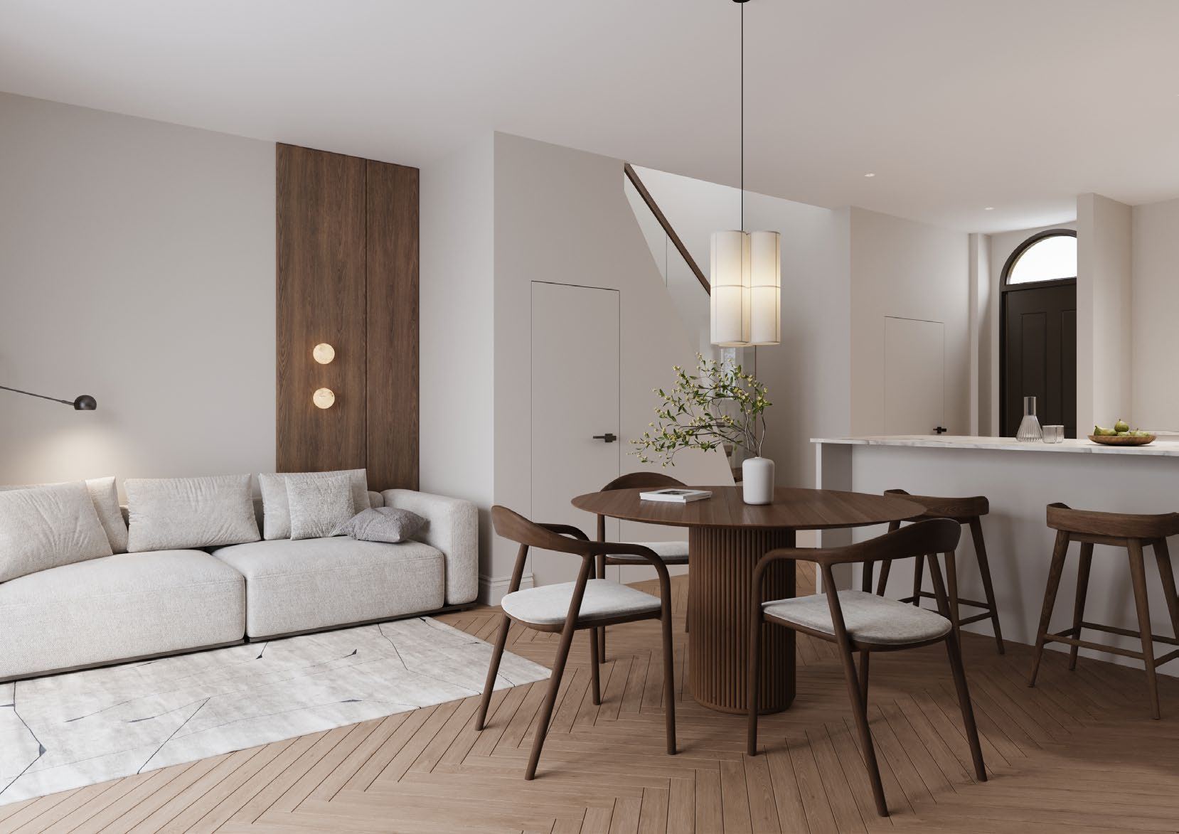 Living and dining space